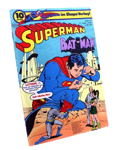 DC Comics Superman Batman Comic Nr. 19 (1976): Der schwarze Engel von Ehapa